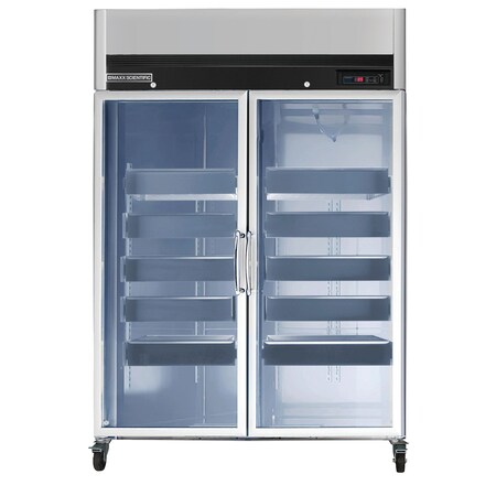 Maxx Scientific Refrigerator 43.6 CUFT, Two Door, Commercial Upright, Stainless Steel MP-RG-49